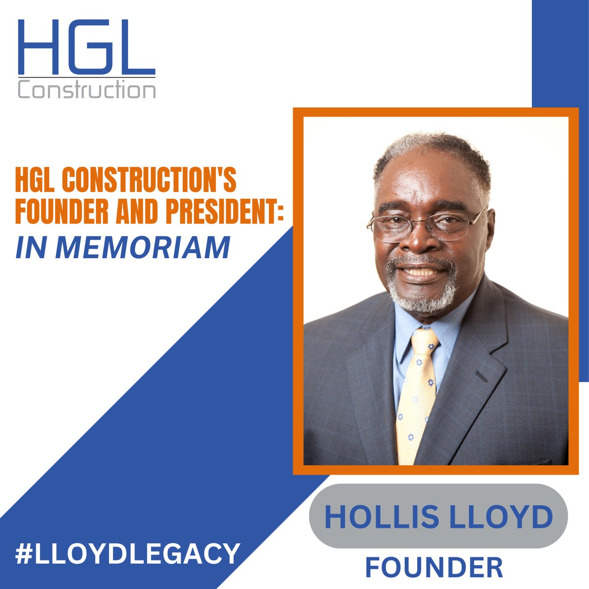 On the one-year anniversary of his passing, we want to take a moment to celebrate HGL’s founder and president, Mr. Hollis G. Lloyd.

Please join us today in honoring his monumental life and legacy.

#HGLConstruction #FamilyBusiness #LloydLegacy #InMemoriam