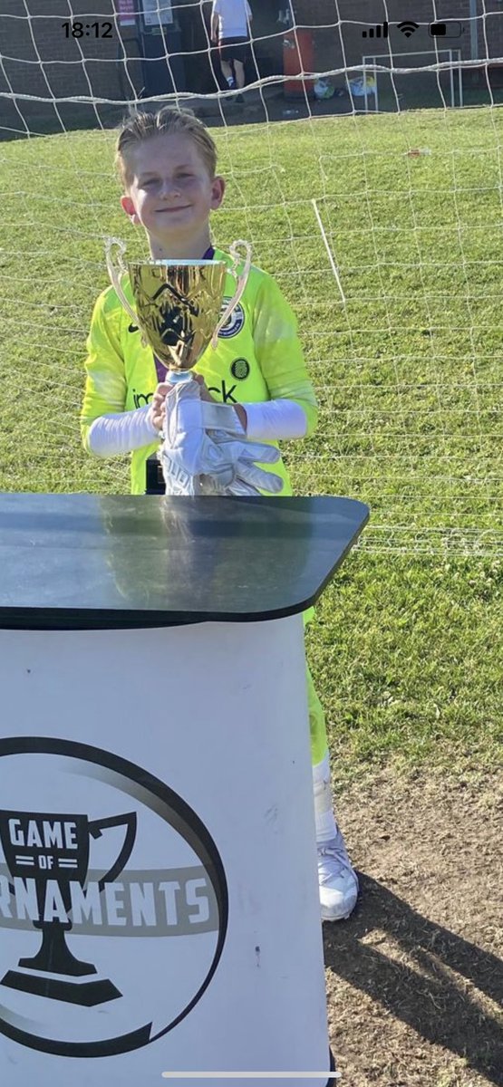 This is the first time I’ve not watched Theo play football when I’ve been able to. Uncle Gary in charge today 

Amazing to hear he’s saved a penalty in the last minute of the final to help his team win the Kings of the North trophy for the second season in a row 

Well done son…