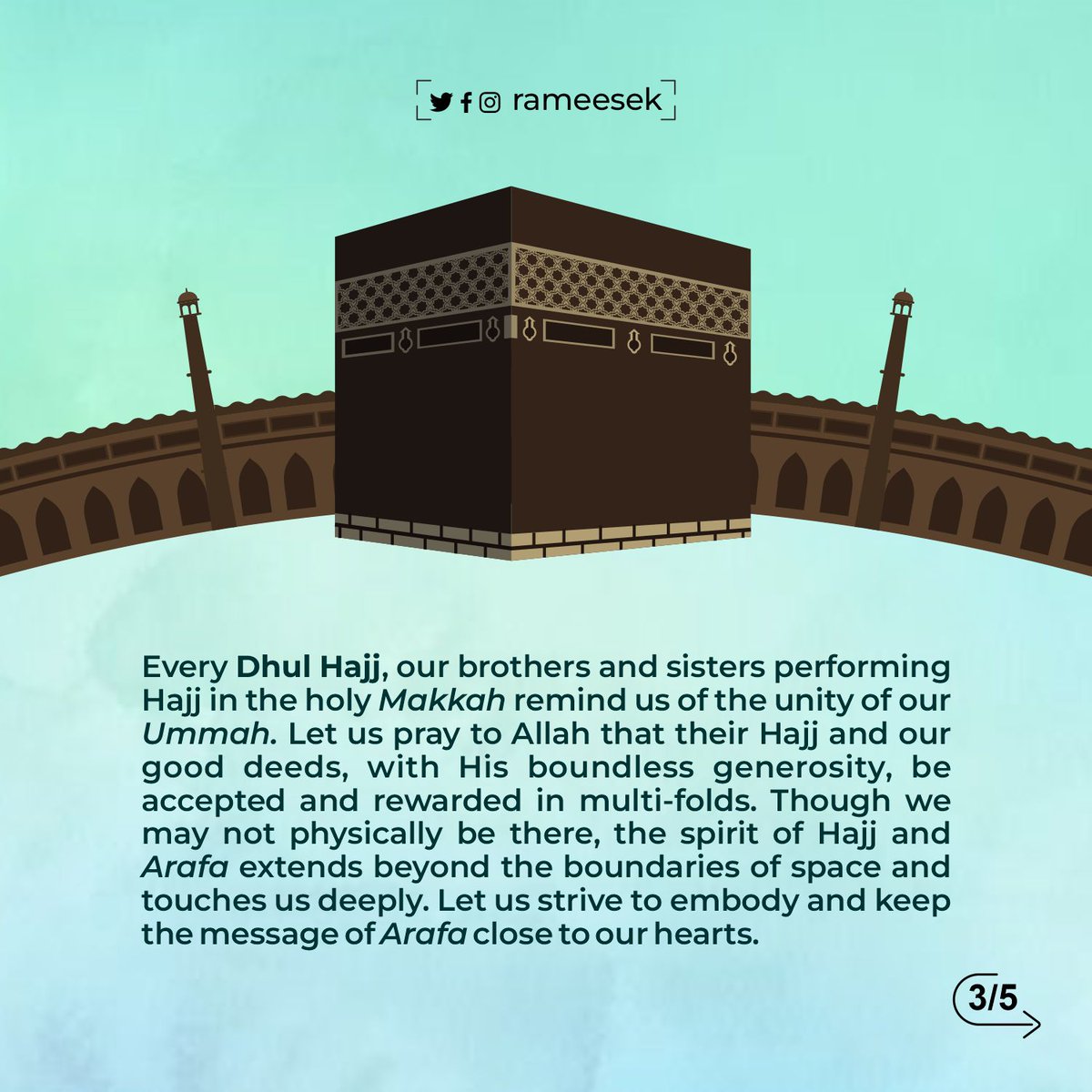 'Dhul Hajj: Embrace the spirit of divine blessings'

#DhulHajj #EidUlAdha2023 #BlessedMonth