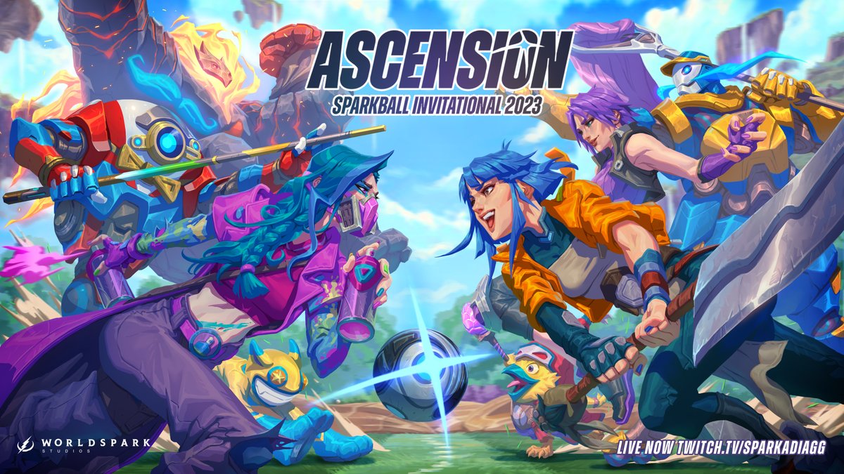 The first ever #Sparkball Ascension Invitational is now live at twitch.tv/SparkadiaGG

Watch <a href="/G2esports/">G2 Esports</a> <a href="/Cloud9/">Cloud9</a> <a href="/FNATIC/">FNATIC</a> <a href="/EvilGeniuses/">Evil Geniuses</a> <a href="/NRGgg/">NRG</a> <a href="/TeamHeretics/">Team Heretics</a> <a href="/Spacestation/">Spacestation Gaming</a> <a href="/NIP/">Ninjas In Pyjamas</a> <a href="/TeamLiquid/">Team Liquid</a> <a href="/Method/">Method</a> compete for $32,000!

#findyourspark