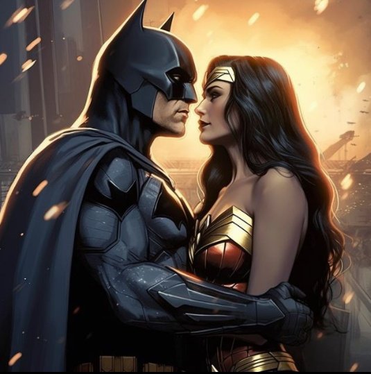 Happy #WonderBaturday to power couple of DC.
#WonderBat #PowerCouple 
#Batman #WonderWoman #wonderbatforever #truelove