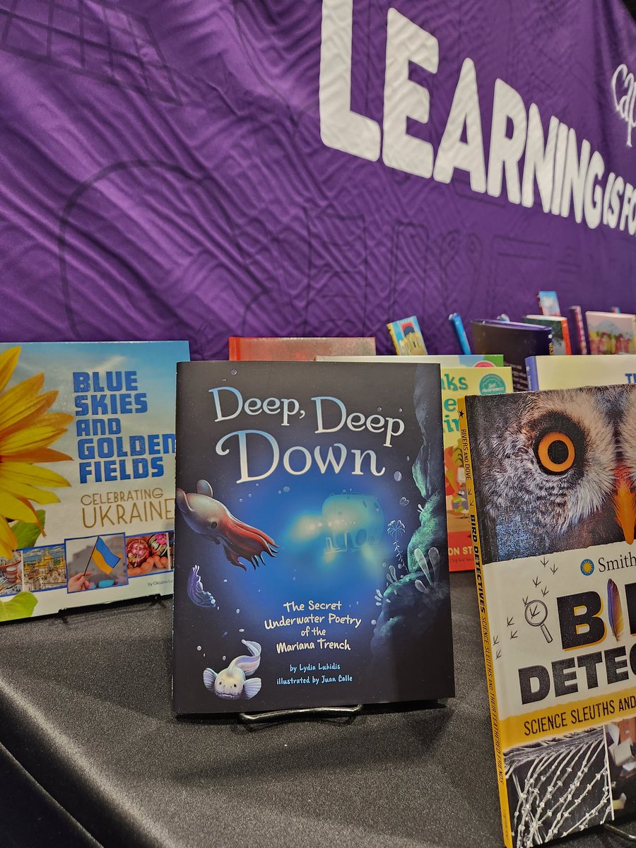 Here is Deep, Deep Down: The Secret Underwater Poetry of the Mariana Trench! @LydiaLukidis illus by #JuanCalleVelez #ALAAC2023 @SteamTeamBooks 5/5
