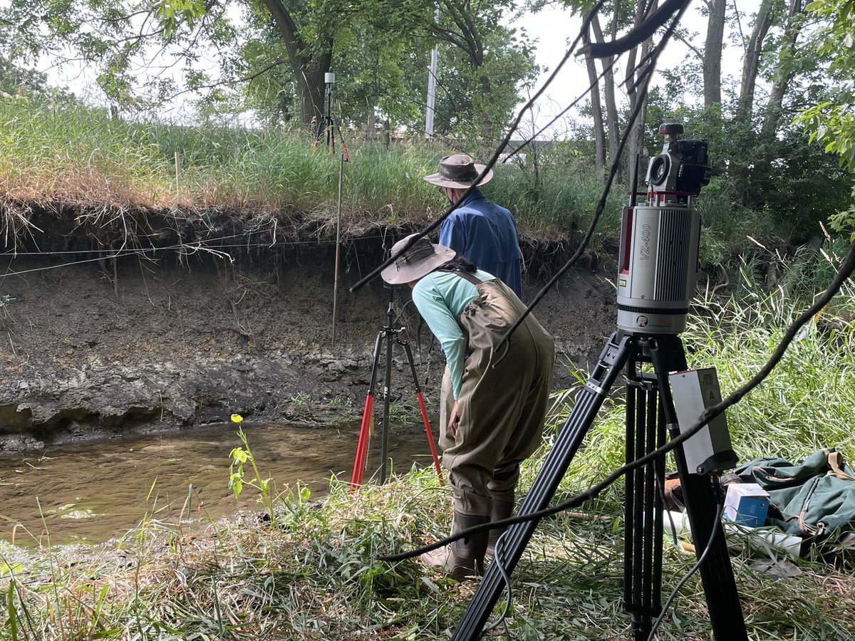 Got a chance to be out in the field measuring #streambank #erosion. I am excited to explore new pathways!! #LiDAR #iphone #LiDAR #aerialimaging