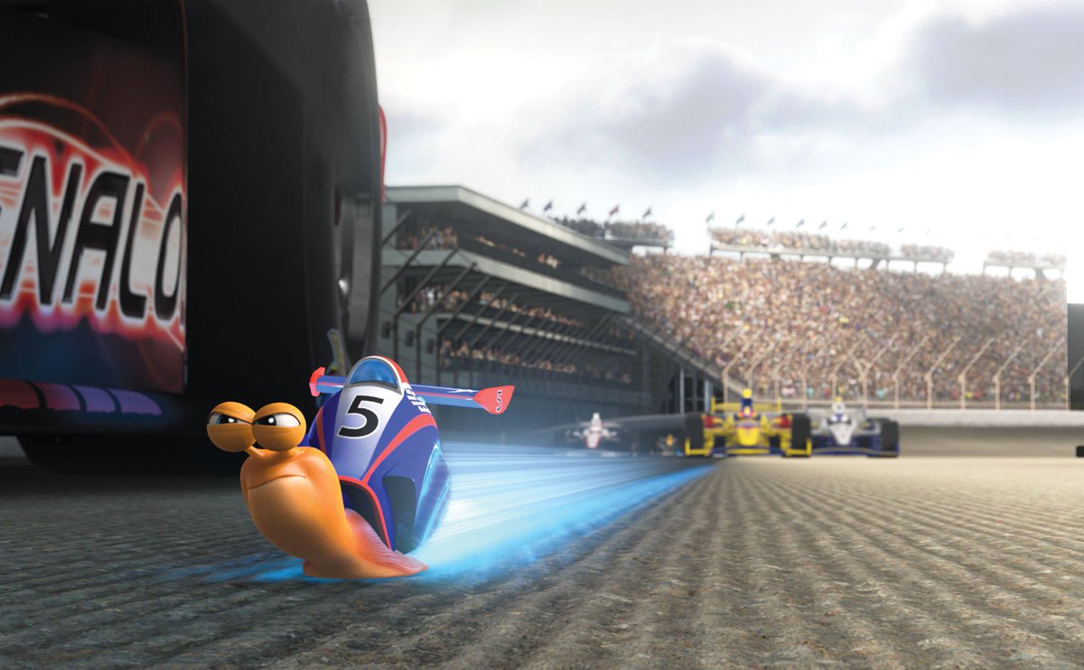 Remember when a snail won the #Indy500?