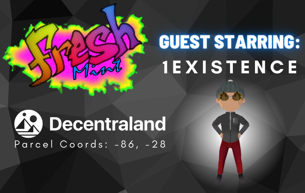 We're now live at -86,-28 in @Decentraland with <a href="/ExistentialNoHo/">1Existence</a> 

Join us now in-world or on Twitch:
twitch.tv/freshmintweara…