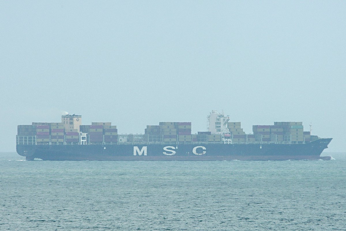 The MSC AZOV, IMO:9605255 en route to Freeport, Bahamas, flying the flag of Malta 🇲🇹. #ShipsInPics #ContainerShip #MSCAzov