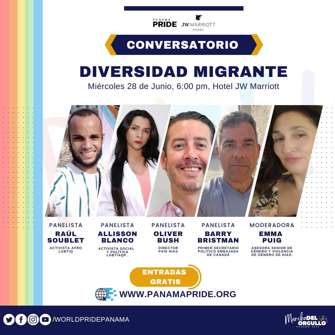 A dar el berro ✊🏽 #migrantes 
Este miércoles 28 a las 6:00pm seré parte del panel “Diversidad Migrante” en el marco de la Semana Educativa del Panamá Pride 2023 🏳️‍⚧️🏳️‍🌈🇨🇺🇵🇦
Conoce las diversas realidades que enfrentamos las personas migrantes ✊🏽
#ShareWithPride #panamapride