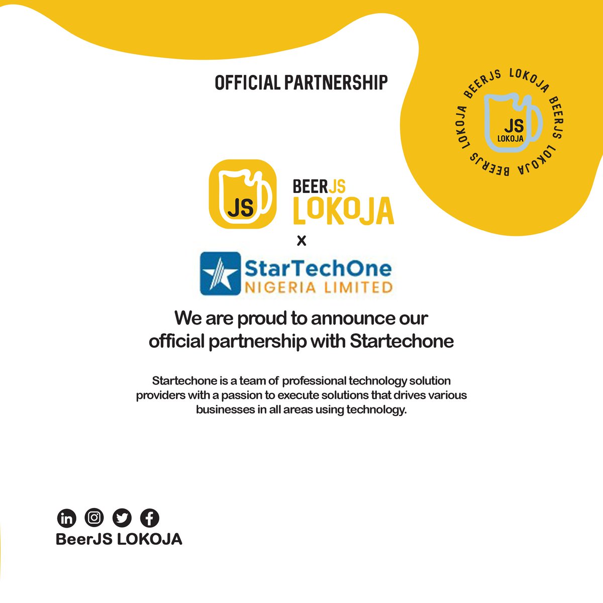 BeerjsLokoja's tweet image. @BeerjsLokoja x @startechone 
🤝 🚀

Thank you @startechone
