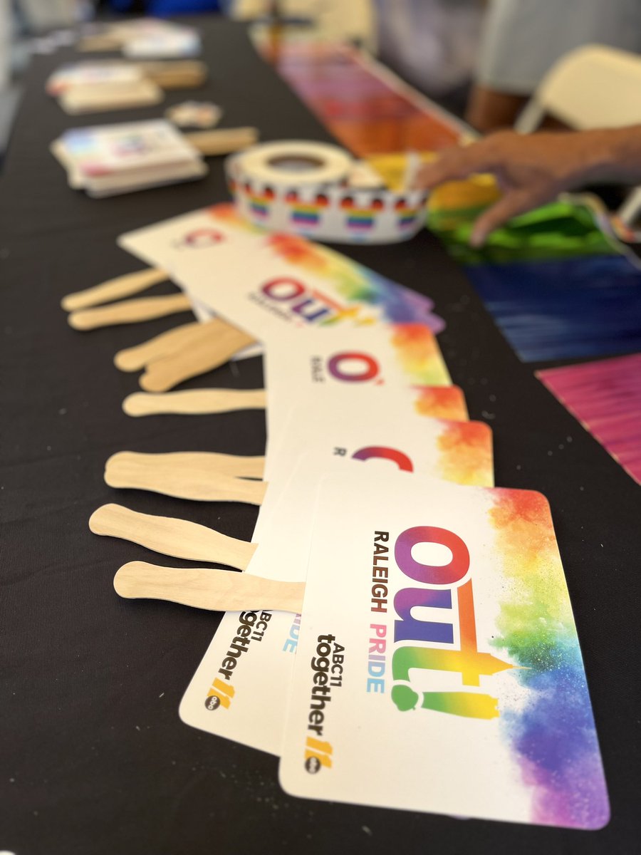 ABC11Together's tweet photo. Join ABC11 along Fayetteville Street for Out! Raleigh Pride! 🏳️‍🌈#outraleighpride2023 #abc11together #love365 https://t.co/KwZGMyzqgY