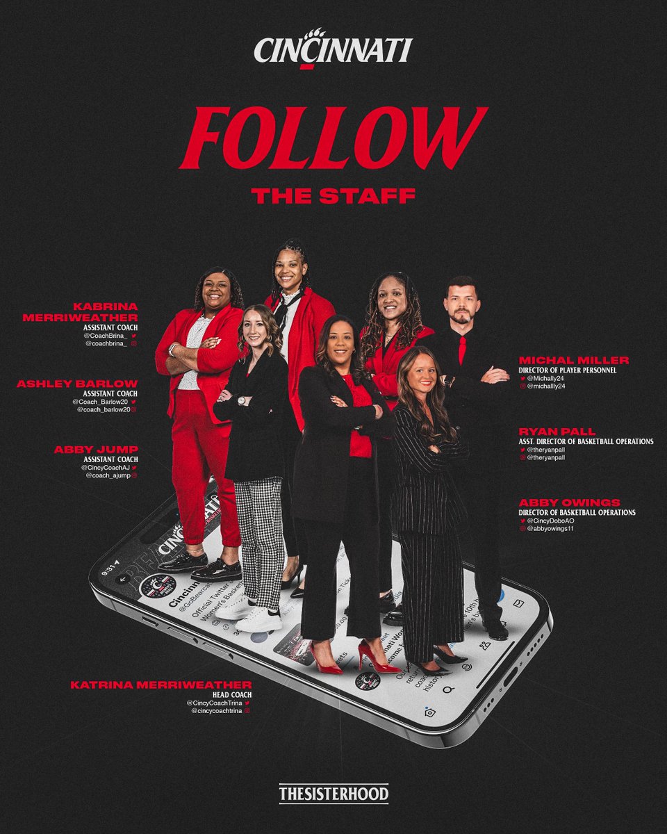 Make sure to stay connected with our staff 📲

#Bearcats | #TheSisterhood