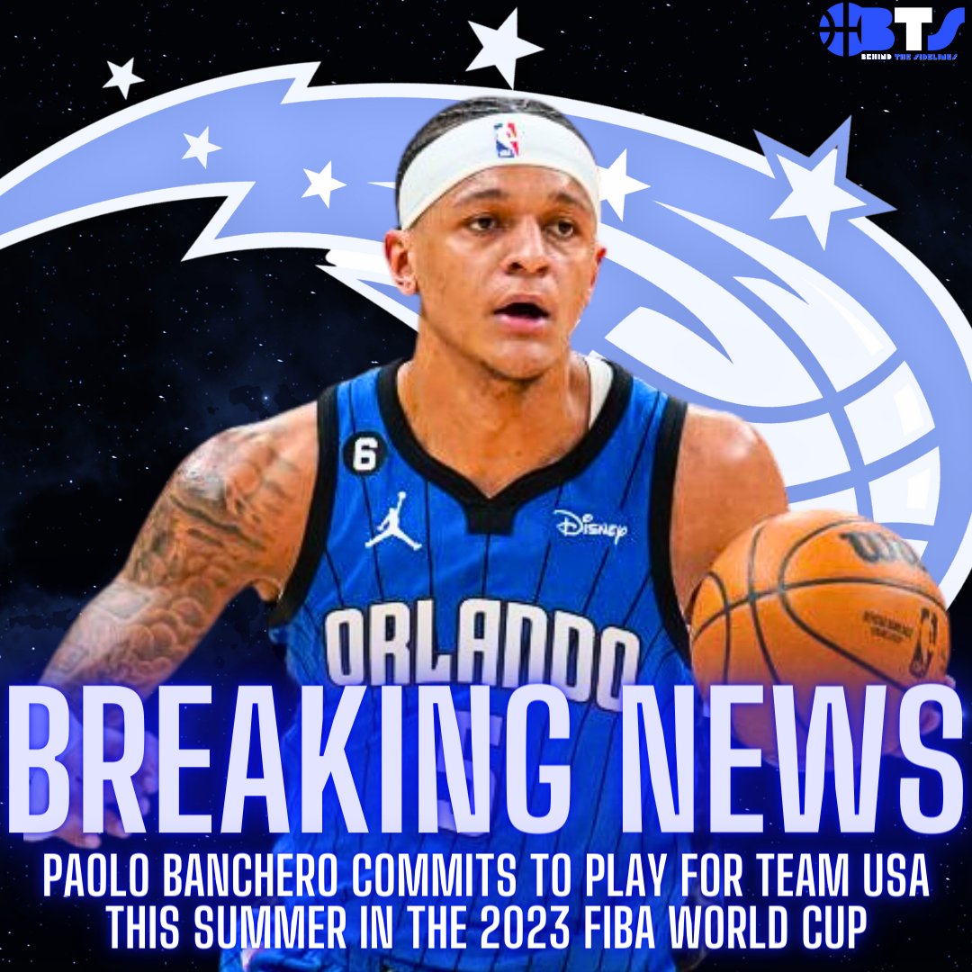 PAOLO BANCHERO commits to play for TEAM USA this summer in the 2023 FIBA WORLD CUP!

#nba #fibawc #rookieoftheyear #fibaworldcup #paolobanchero #franzwagner #fiba #orlandomagic #olympics #nbasummer #nbaoffseason #nbasummerleague #teamusa #roty