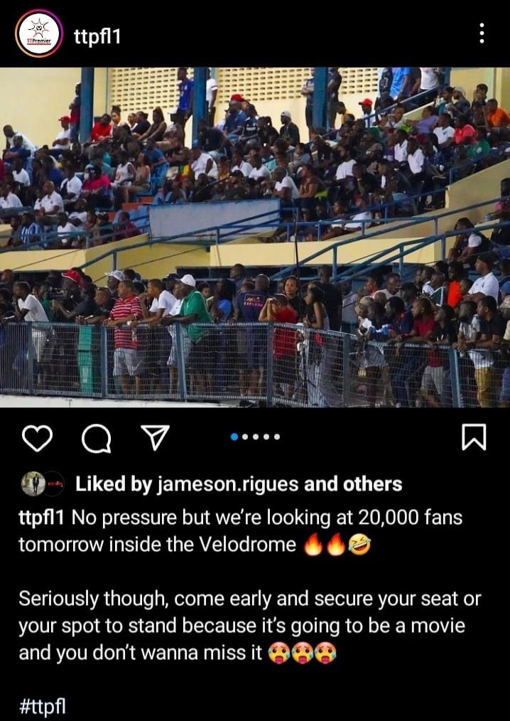 I really feel the Velodrome will be ram later inno. Hope somebody save me a spot 😫