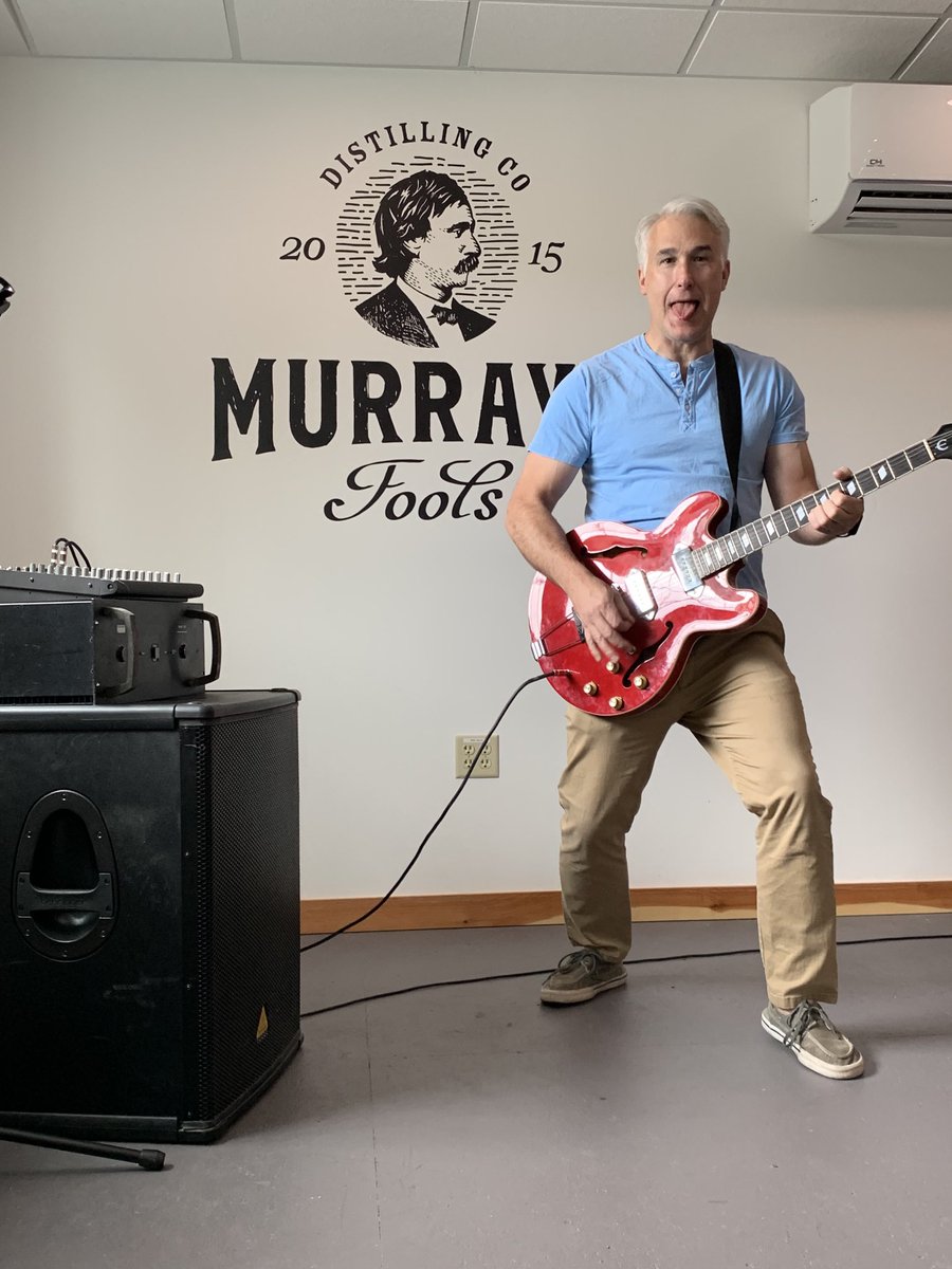 Yep it’s raining today…but we have a band playing inside!