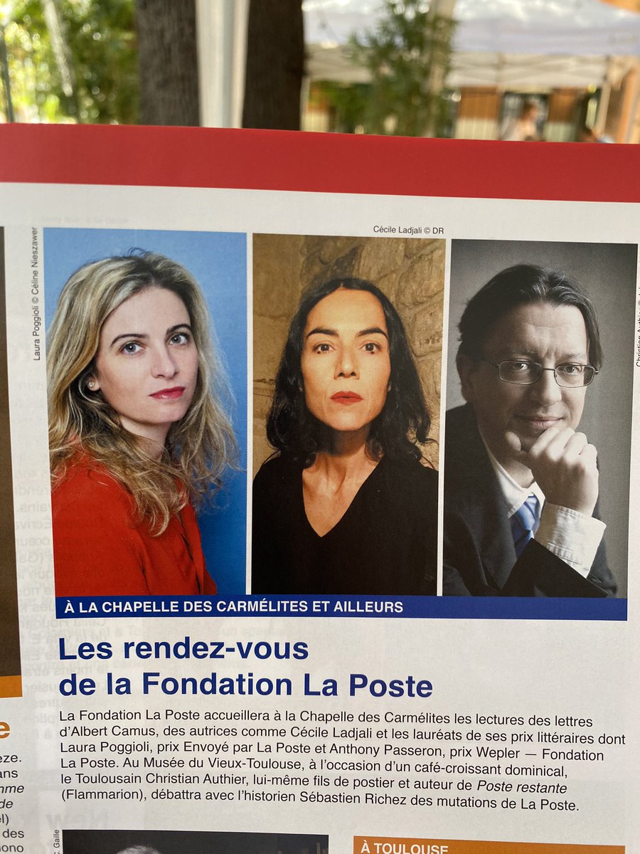 Magnifique lecture par Laura Poggioli cet après-midi au @marathondesmots d’un long extrait de son roman Trois sœurs, lauréat du prix Envoyé par La Poste 2022, après un hommage à son éditrice récemment décédée Sophie de Sivry
#écrire #partager #transmettre