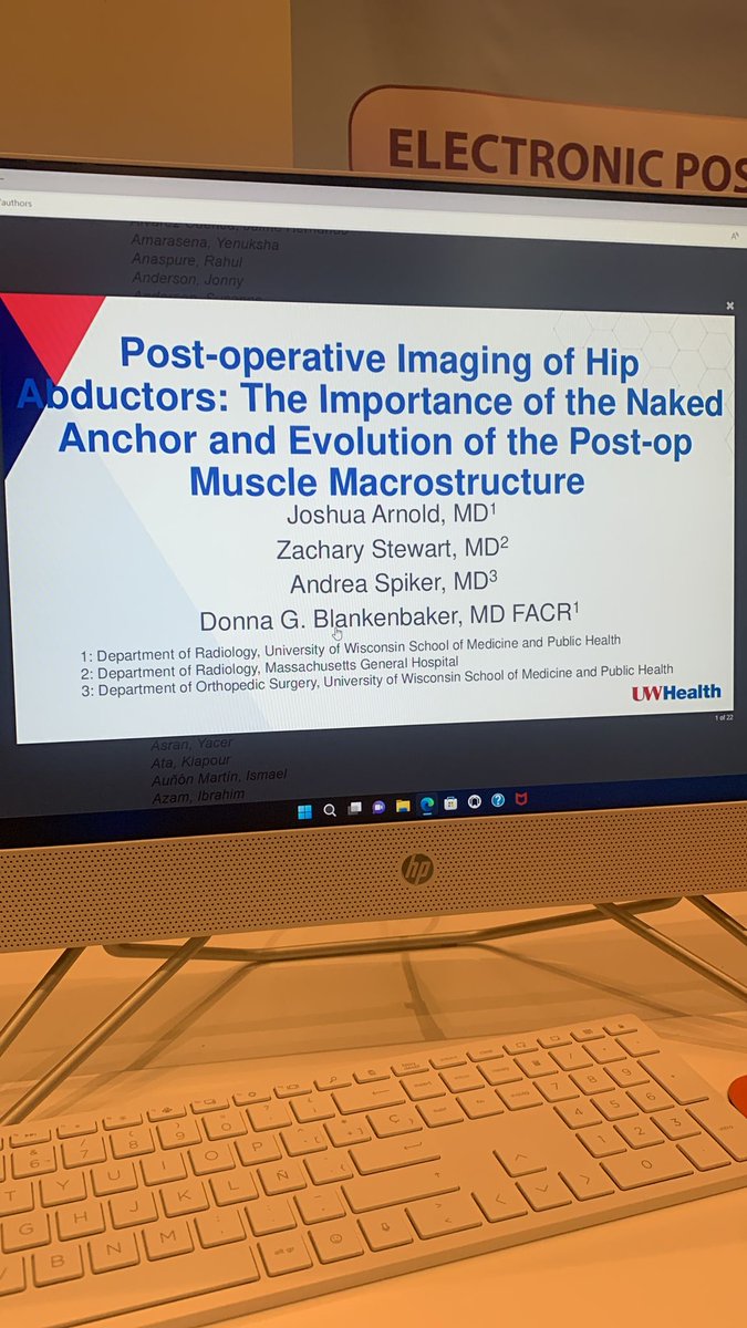 UW_MSKrad's tweet photo. @UW_MSKrad at it again! Congratulations to both Fellows: #NicoleSztuk for her podium presentation, and #JoshArnold for his educational exhibit! 🥳🎉🇪🇸
@xradiasian @dblankenbaker2 @ZachStewartMD @DrAndreaSpiker @ESSRmsk #ESSR2023 #BilbaoSpain https://t.co/8ty5VPjXzk