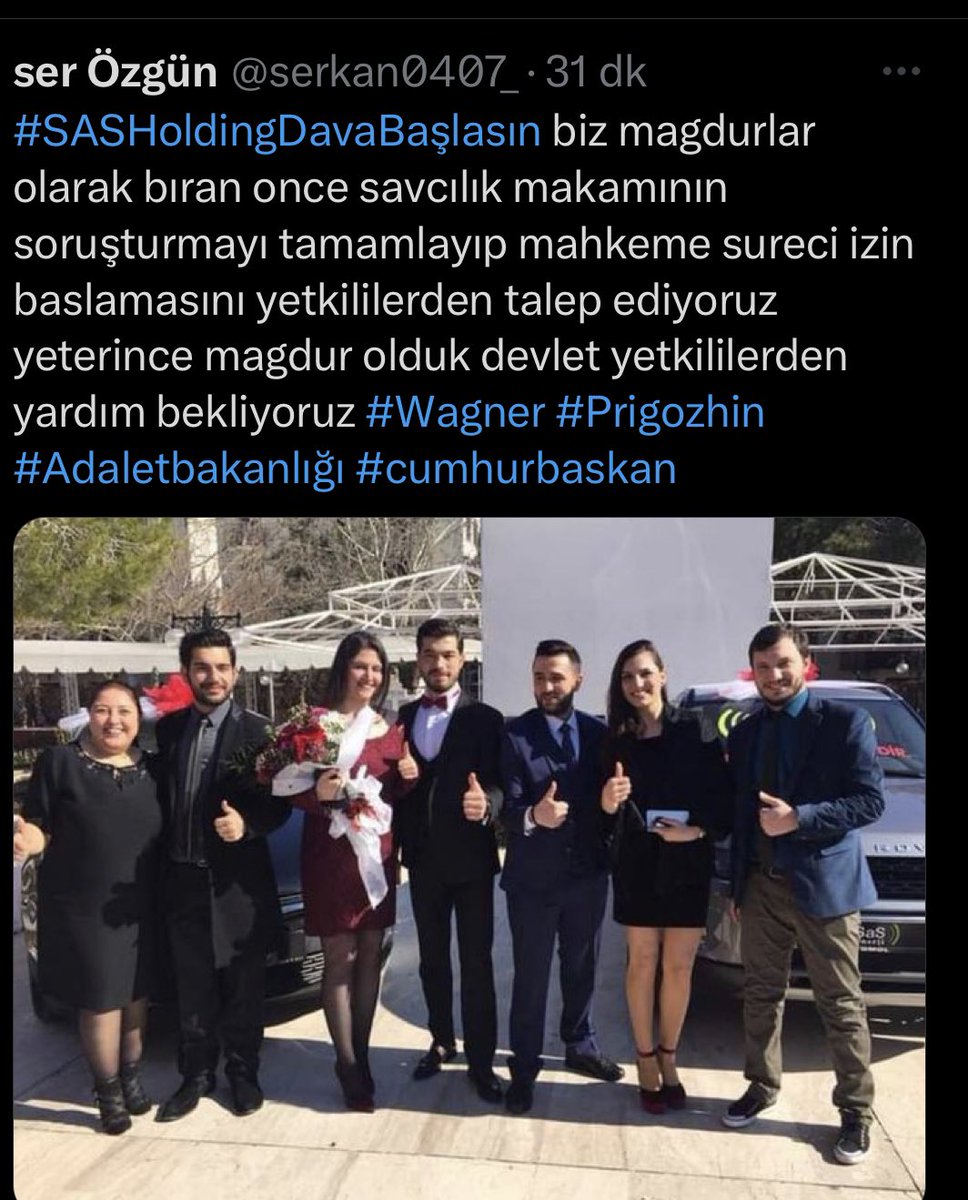 SAS Holding davası görülmeye başlansın artık. Meclisten, hükümetten ve muhalefetten insanlık namına destek bekliyoruz.
#SasHoldingAdalet @Adalet_bakanlik @TC_disisleri <a href="/mahirbakan/">Mahir BAKAN</a> @tc_icisleri <a href="/tcailesosyal/">T.C. Aile ve Sosyal Hizmetler Bakanlığı</a> <a href="/ekapi/">e-Devlet Kapısı</a> <a href="/solcugazete/">Solcu Gazete</a> <a href="/gazetesozcu/">Sözcü</a> <a href="/BirGun_Gazetesi/">BirGün Gazetesi</a> #3391km