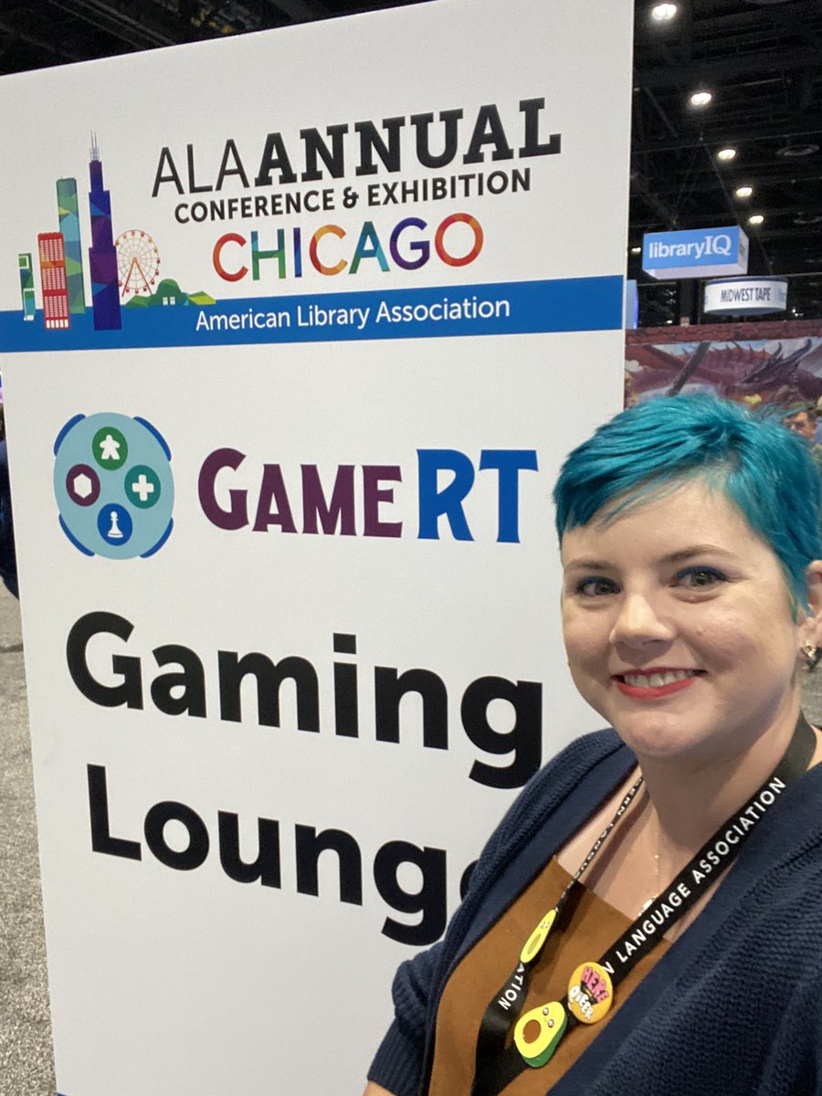 At the Gaming Lounge from now till 3:00pm; come say hi if you’re at #ALAAC2023 !