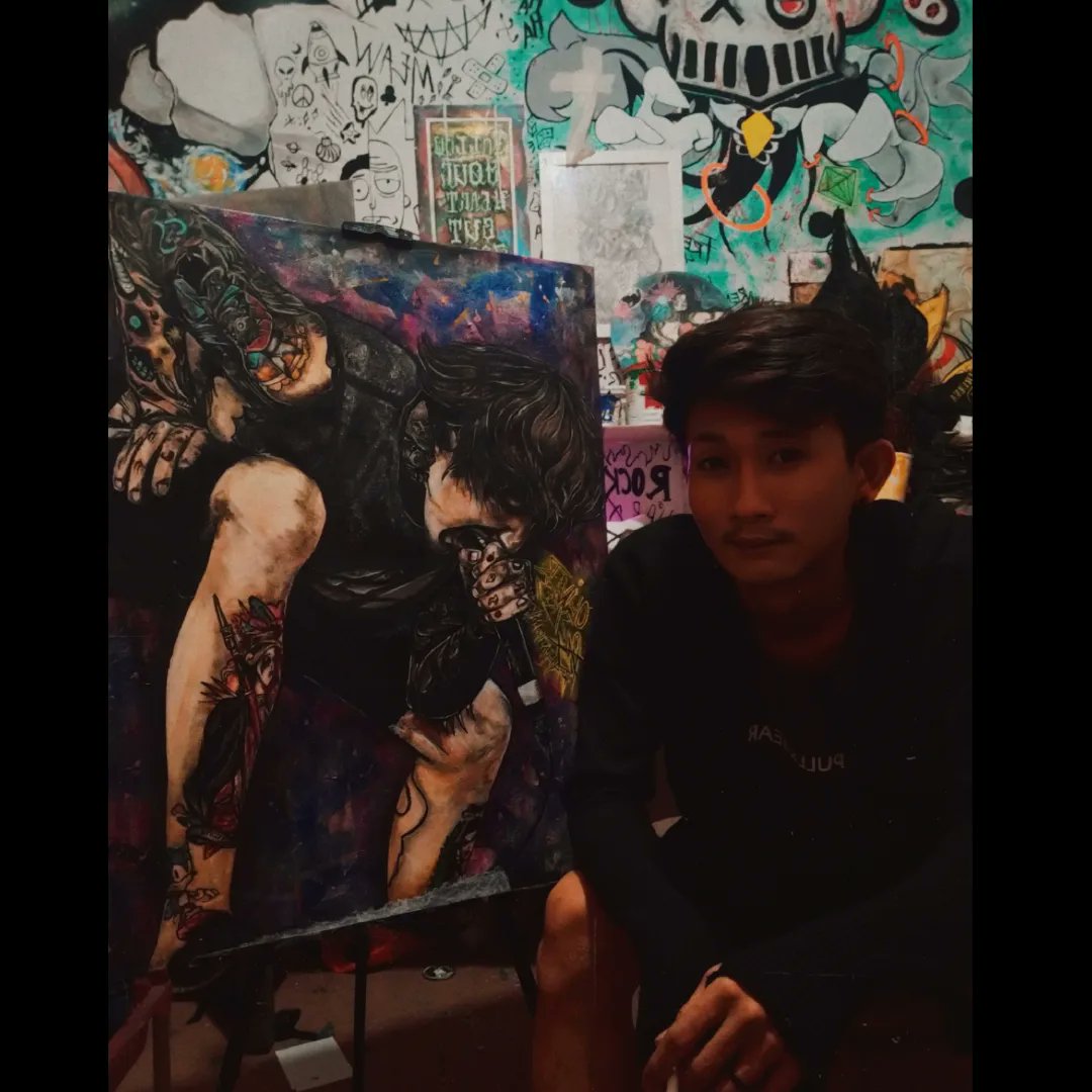 f4hmianma's tweet photo. (Oliver sykes) 60x80 
For u @olobersyko @bmthofficial 
From #Indonesia
#malamminggu #Hardrock #art #Fanarts https://t.co/u0MOjp4ZpU