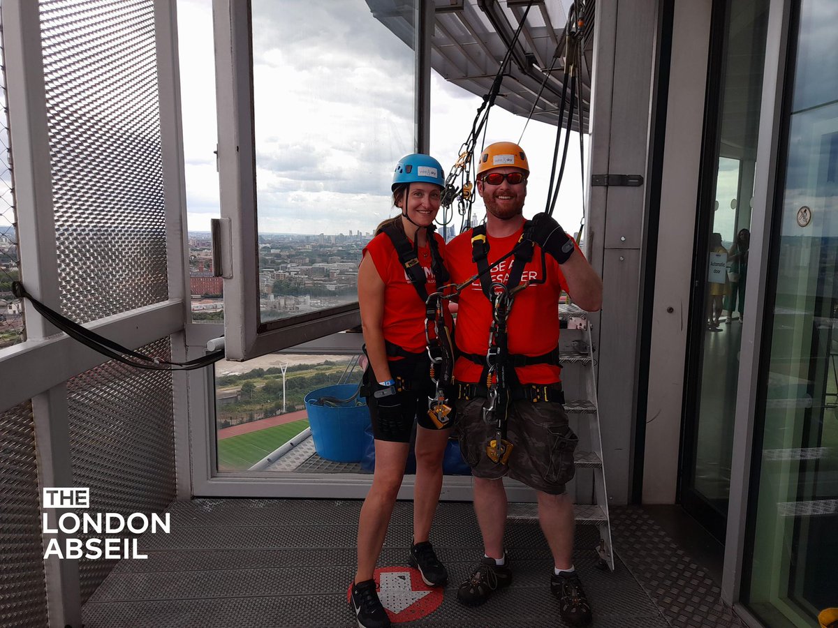 Huge well done to our very own Fran and Jamie for abseiling the ArcelorMittal Orbit in London today.

Thanks to their amazing efforts, more money has been raised to support the fight against blood cancer.