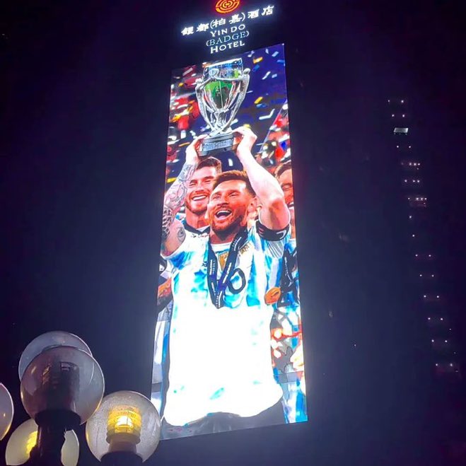 China celebrating Messi’s birthday by lightning up buildings.

We don’t conquer deserts, we conquer superpowers.
