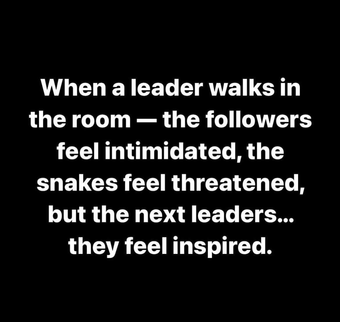 The way this hit me! I've worked my whole career with the intent to build leaders, inspire others, and love out loud! It’s the #nextleaders for me! 🖤🙏🏽