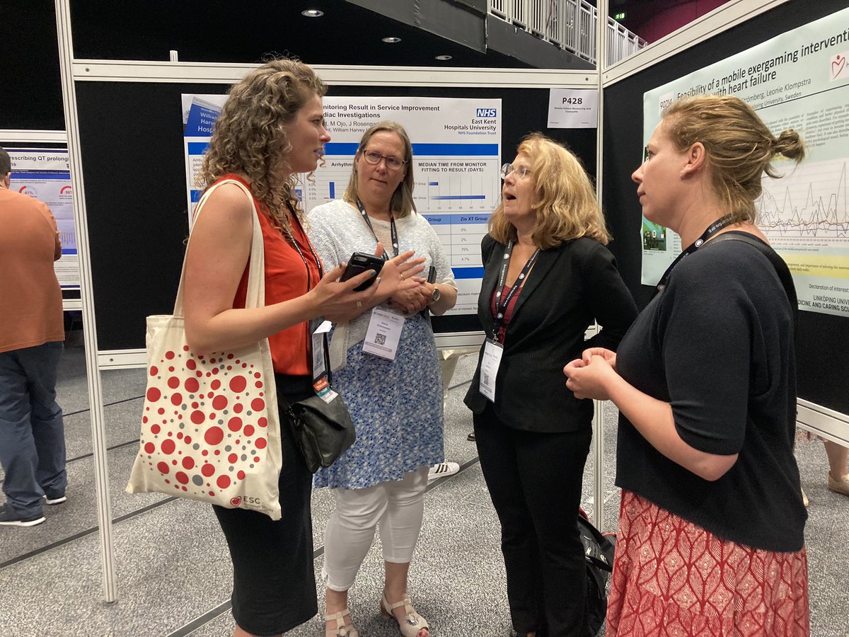 Great presentations on the development of our #exergame and the #feasibility study during #ACNAP2023 

Visit our website to learn more: heart-exg.com

<a href="/DrJaarsma/">Tiny Jaarsma</a> <a href="/prof_stromberg/">Anna Strömberg, RN, PhD, FESC, FAHA, FAAN</a> <a href="/LeonieKlompstra/">Leonie Klompstra</a> <a href="/escardio/">European Society of Cardiology</a> <a href="/liu_universitet/">Linköpings universitet</a>