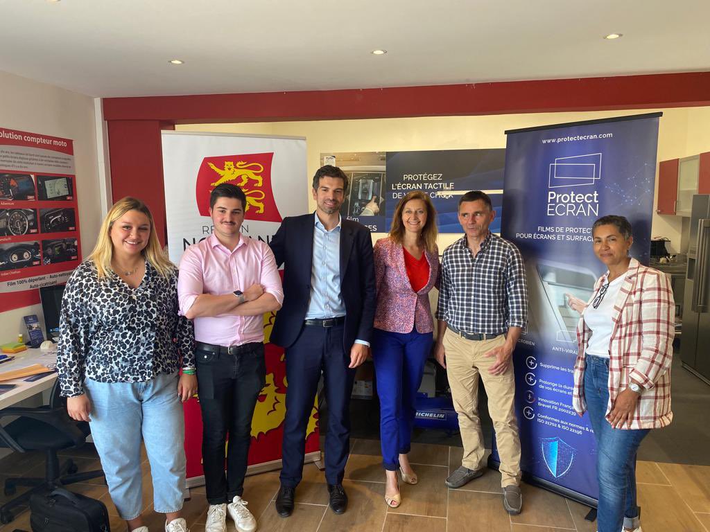 La normandie innovante en matière de sécurité sanitaire.En visite chez <a href="/ProtectEcran/">ProtectEcran</a> spécialiste des protections d’écrans anti- diffusion microbienne par les mains en visite post-mission export 🇺🇸 chez à <a href="/bihorelmaville/">Ville de Bihorel</a> avec <a href="/jonashaddad/">Jonas Haddad</a> <a href="/AlouisyLouis/">Louisy-Louis</a> <a href="/PASCALHOUBRON/">Pascal HOUBRON 🇫🇷 🇪🇺 🇺🇦🇮🇱 ✝️</a> <a href="/ADNormandie/">AD Normandie</a>