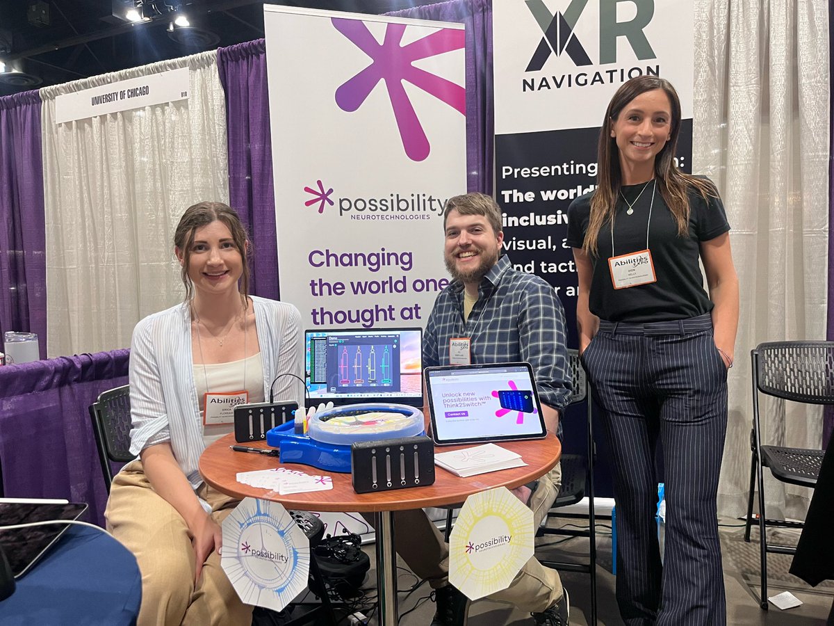 PossNeuro's tweet photo. Day 1 at #AbilitiesExpo was amazing!💥A 3-yr-old creating #BrainArt with a #BCI? It happened with our #Think2Switch! We’re not just bridging the gap, we’re erasing it, making brain-controlled tech accessible for everyone, of every age! 🧠🎨 More fun today and tmw at booth 820 🚀 https://t.co/a1iNyzWIo7