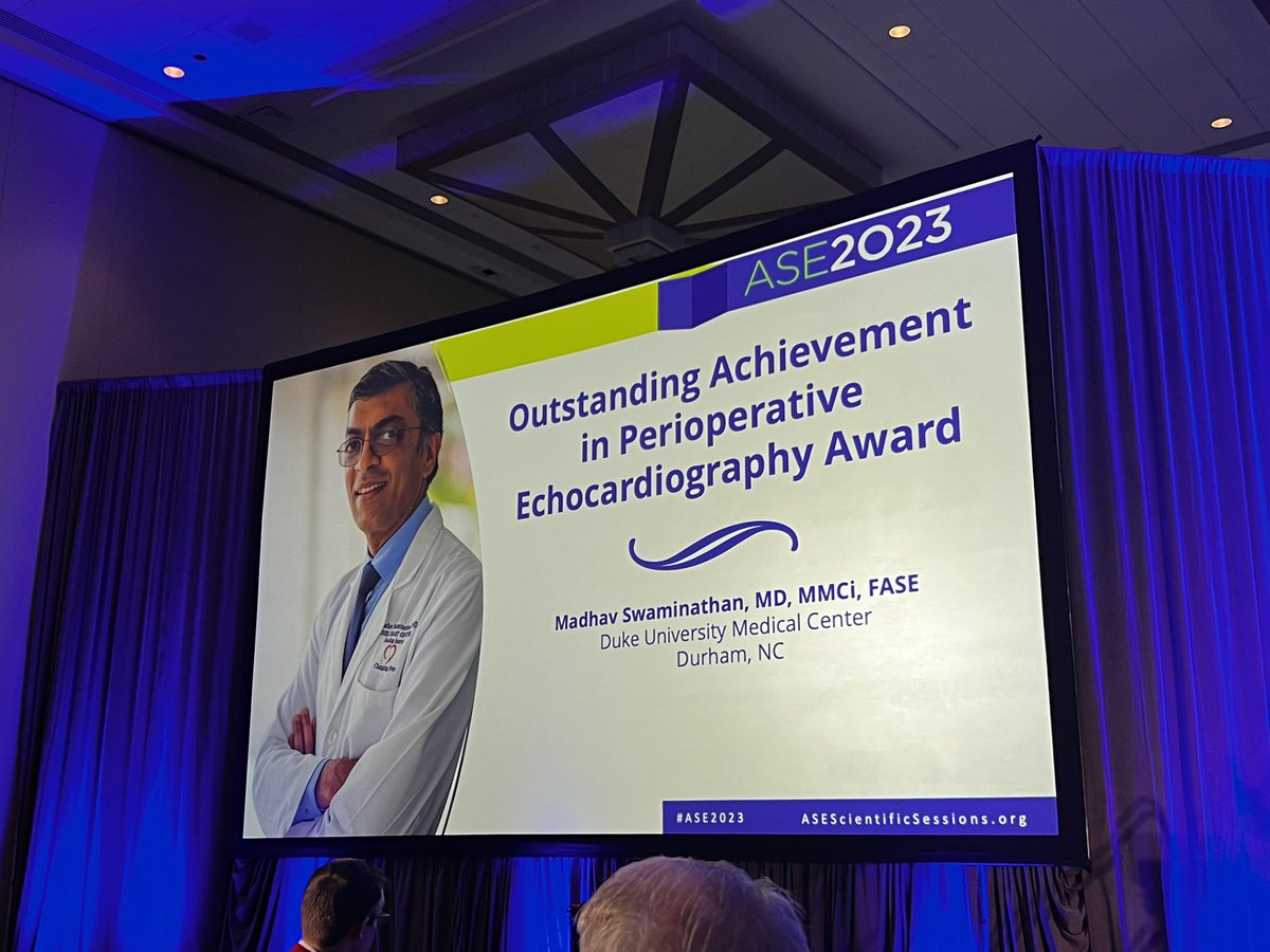Ritu Thamman MD (@iamritu) on Twitter photo Congratulations <a href="/mswami001/">Madhav Swaminathan</a>
Outstanding Achievement in Perioperative
Echocardiography Award from <a href="/ASE360/">American Society of Echocardiography</a> #ASE2023 So well deserved my friend ππππππππππππππππ Congratulations <a href="/mswami001/">Madhav Swaminathan</a>
Outstanding Achievement in Perioperative
Echocardiography Award from <a href="/ASE360/">American Society of Echocardiography</a> #ASE2023 So well deserved my friend ππππππππππππππππ