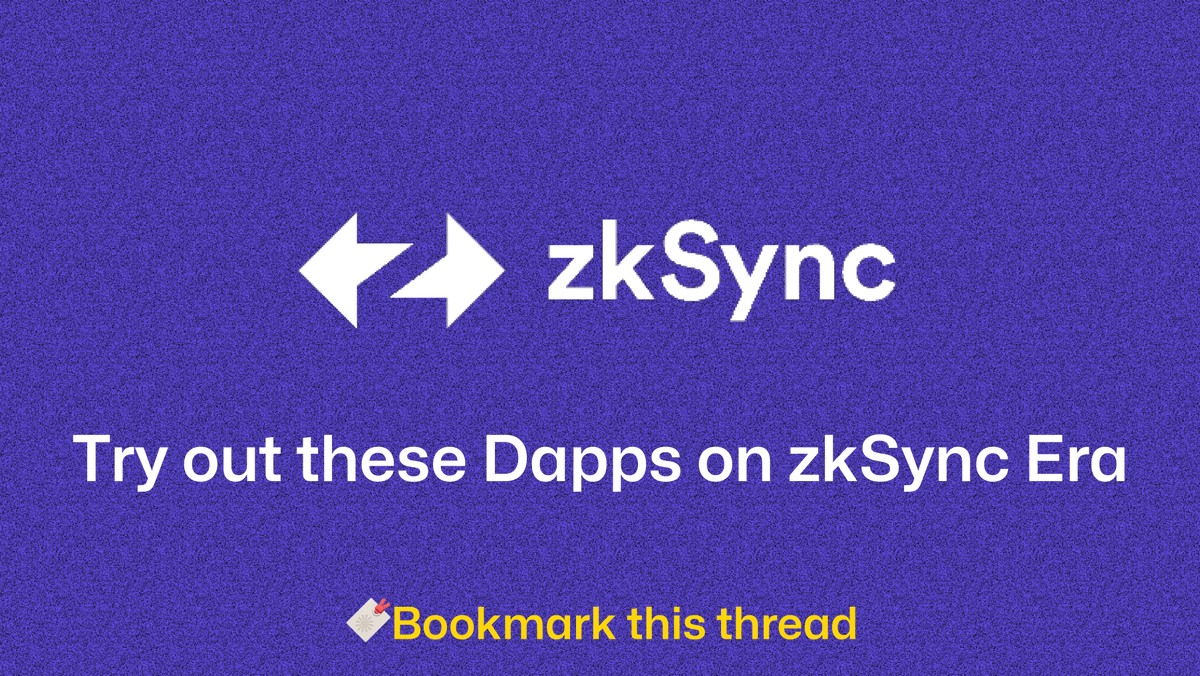 Given the increasing popularity of airdrops, multipliers are now essential for effective distribution.

Using multiple contracts/dApps acted as a multiplier in Arbitrum Airdrop.

🪂 I guess there is still time for zkSync's $ZKS AIRDROP.

🧵 Let's explore some dApps on it.