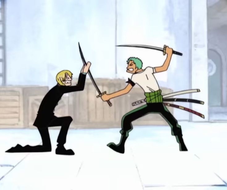 Zoro Vs Sanji Fight GIF