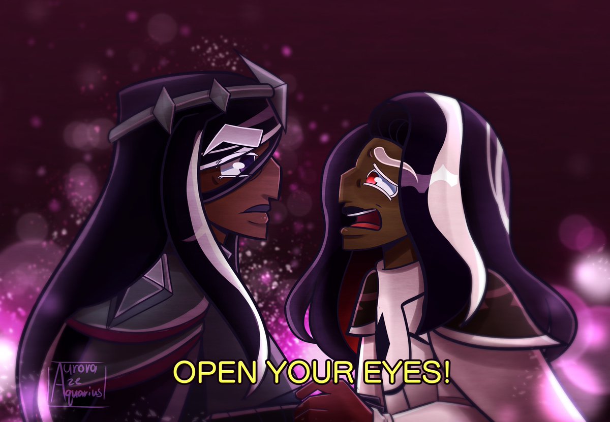'All I know is I can't stay on the side, open your eyes!' 

[#cookierunkingdom #cookierunfanart #darkcacaocookie #darkchococookie]