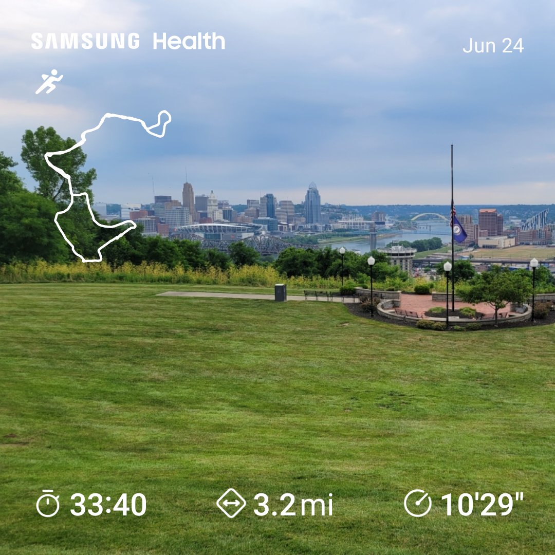 Day 175 and getting humid out there.  Not too warm, just humid.  #runstreak