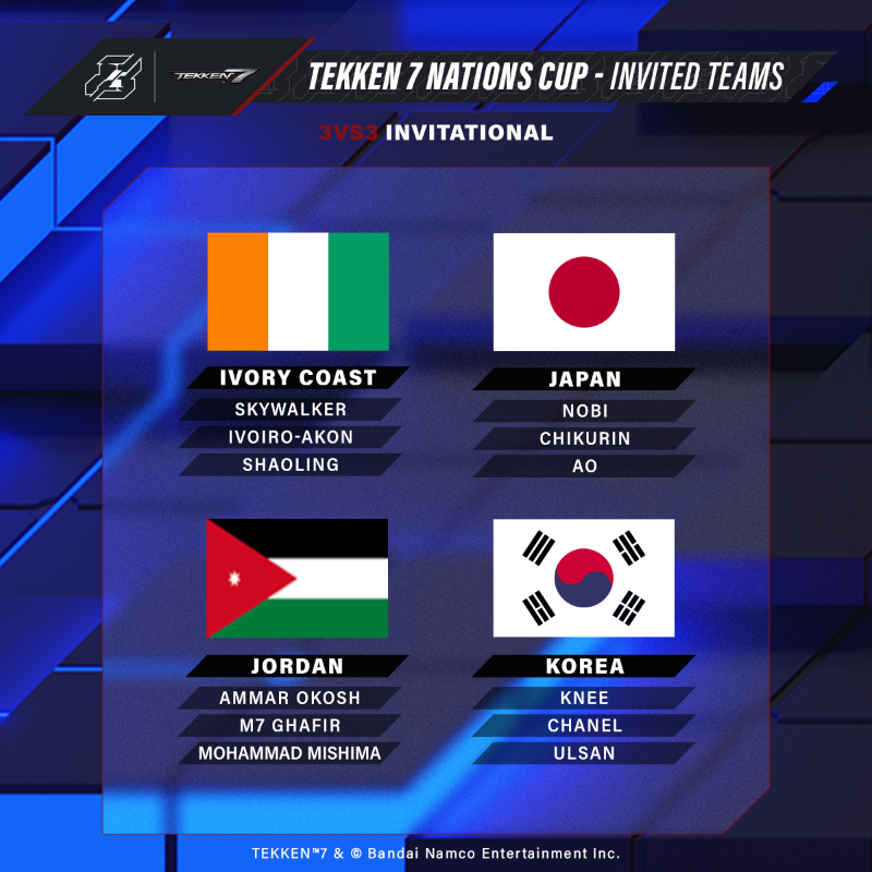 EWC_EN's tweet photo. The moment TEKKEN fans all around the world have been waiting for!

Here are your 48 international players competing at the 3v3 #Gamers8 TEKKEN 7 Nations Cup for their share of the $1,000,000 prize pool! 

The action takes place July 6-9! 

#TheLandOfHeroes