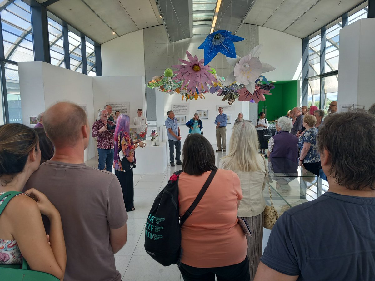 Fascinating talk by <a href="/RuthMoilliet/">Ruth Moilliet</a> at the opening of her new exhibition today. Devotions to the Goddess Flora is on display until October