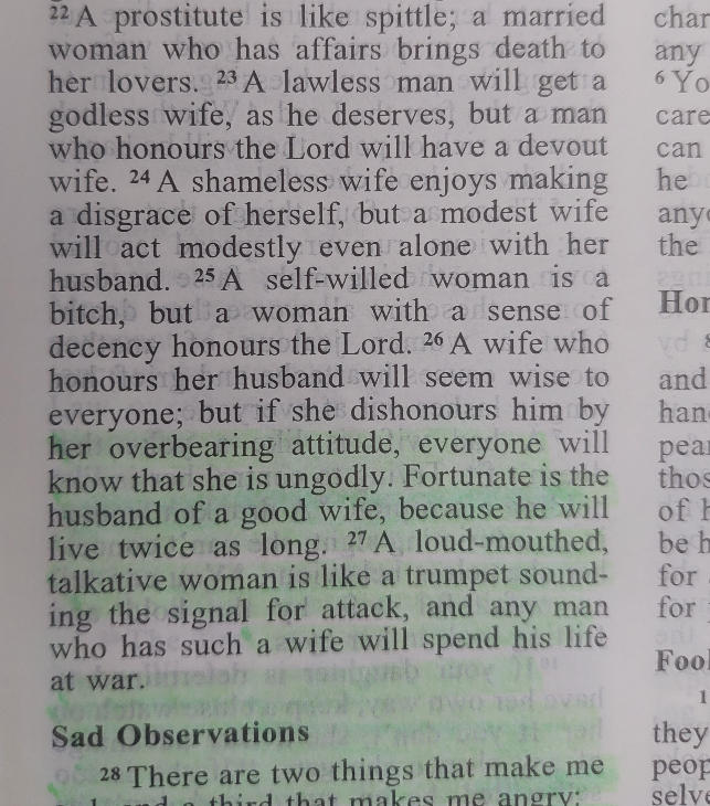 amerix's tweet photo. Men,

A  loud-mouthed talkative woman is like a trumpet sounding the signal for attack,

- and any man who has such a wife will spend his wife at war.

A quiet man living with a noisy wife is like an old man climbing up a sandy hill.

Marry a worthy wife!

#MasculinitySaturday https://t.co/bapPhqQxh7