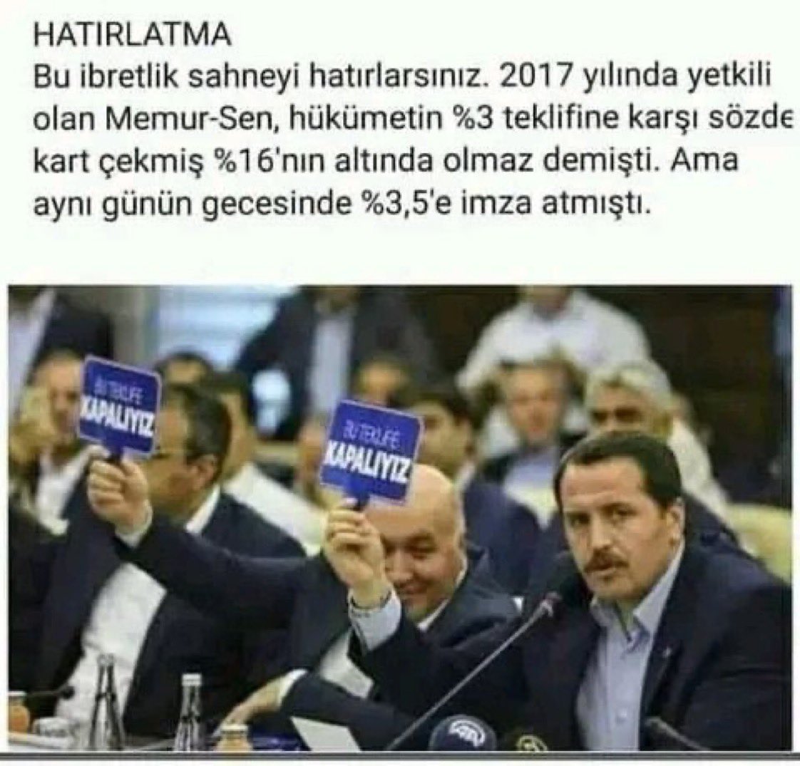 Aynı şeyleri yaşamak istemiyoruz! 
En düşük maaşı memur maaşı 28,500 tl, en düşük öğretmen maaşı 34,000 tl olmalıdır! 

 #MemurunZamAnı