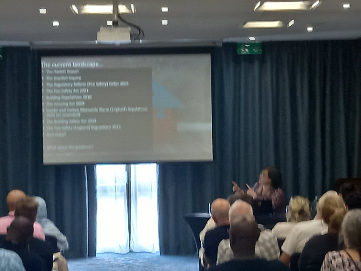 NFTMOChair's tweet photo. Fire safety &amp; Building Safety workshop underway at #nftmo2023 led by Lorna from @ACSLLP #tenantmanagementworks https://t.co/z6Tf1BSsPN