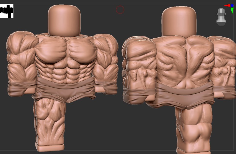 I_orL on X: Quick Muscle body base for a ufc game (skin and clothing color  is changeable) #ROBLOX #RobloxDev #rbxdev  / X