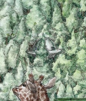 nature forest tree traditional media no humans pokemon (creature) painting (medium)  illustration images