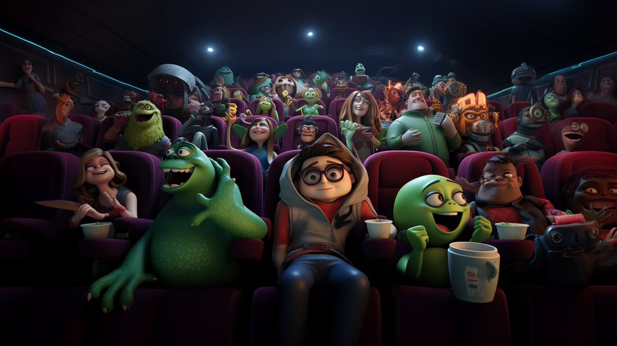 rob_byte's tweet photo. Oh, it’s summer movie season again? You mean it’s time to pay $20 to nap in a slightly uncomfortable chair?

#ChatGPT #midjourneyV52 https://t.co/G4SugzBOga