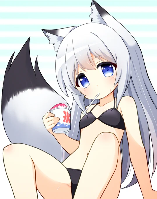 #見た人も無言でなにかケモ耳をあげる  |ωΦ)・・・