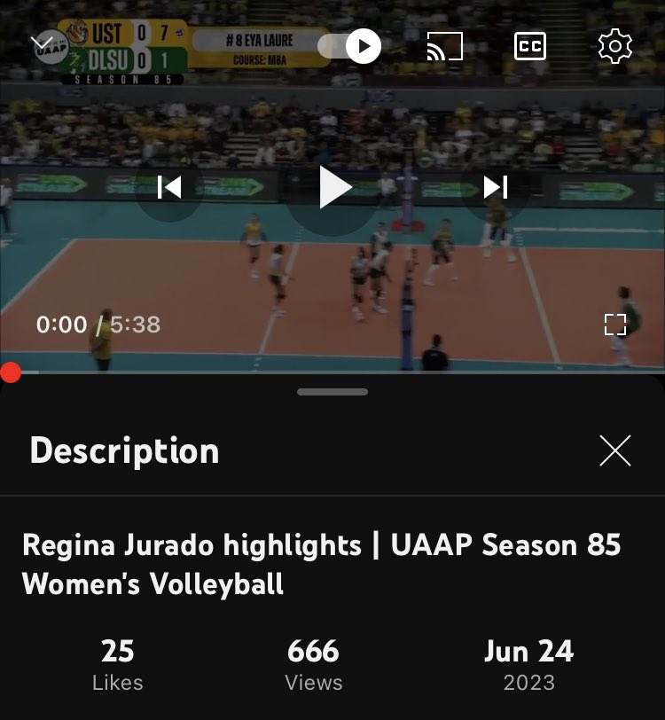 PSA: May Regina Jurado UAAP Season 85 highlights na sa OneSports Youtube 🐯💛

youtu.be/awv4exv7PXM