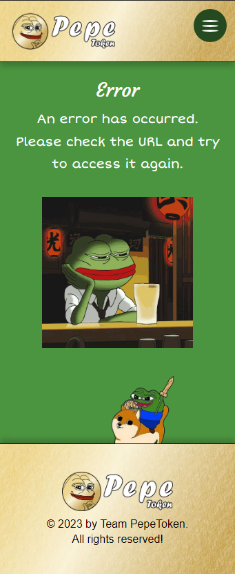 PepeTknbsc's tweet photo. We created an error SP/PC page .
This is because users feel more comfortable when they see a unique page than when they see a page that just displays a lonely string of text.
#ErrorPage #MobileSite #SPSite #PCSite https://t.co/usxygivCPV