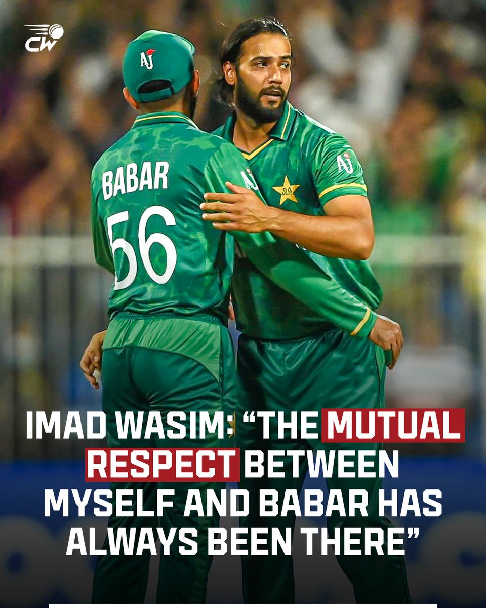 Imad Wasim says the mutual respect between himself and Pakistan's all-format captain Babar Azam has always been there.