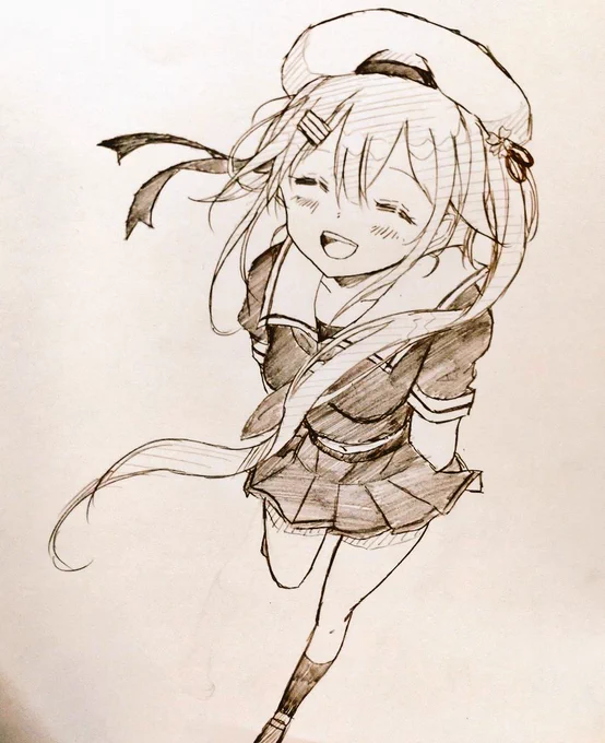 #ほっぺの斜線は可愛い (ㆁωㆁ)うんうん基本描いちゃいます