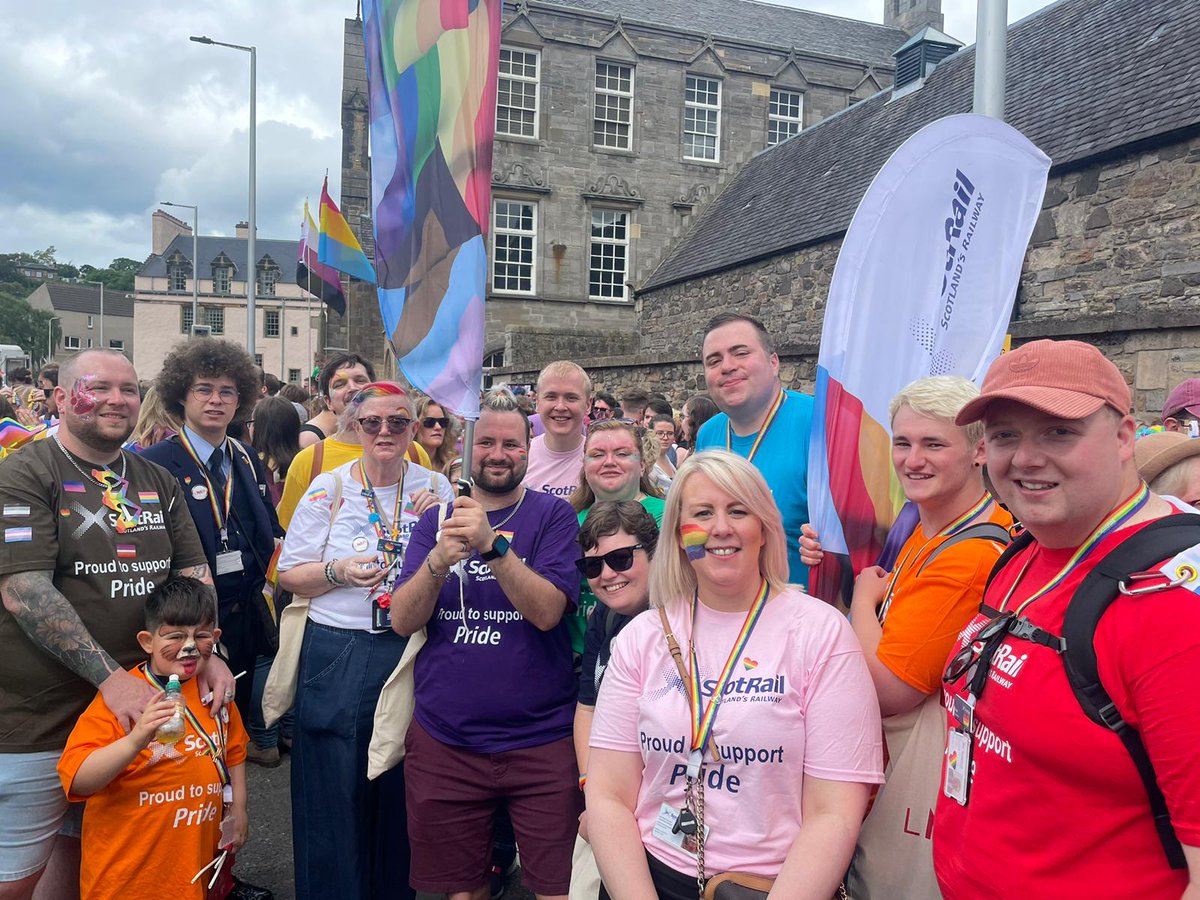 Our #PrideOfScotRail crew were at <a href="/PrideEdinburgh/">Pride Edinburgh</a> today. Did you spot them?