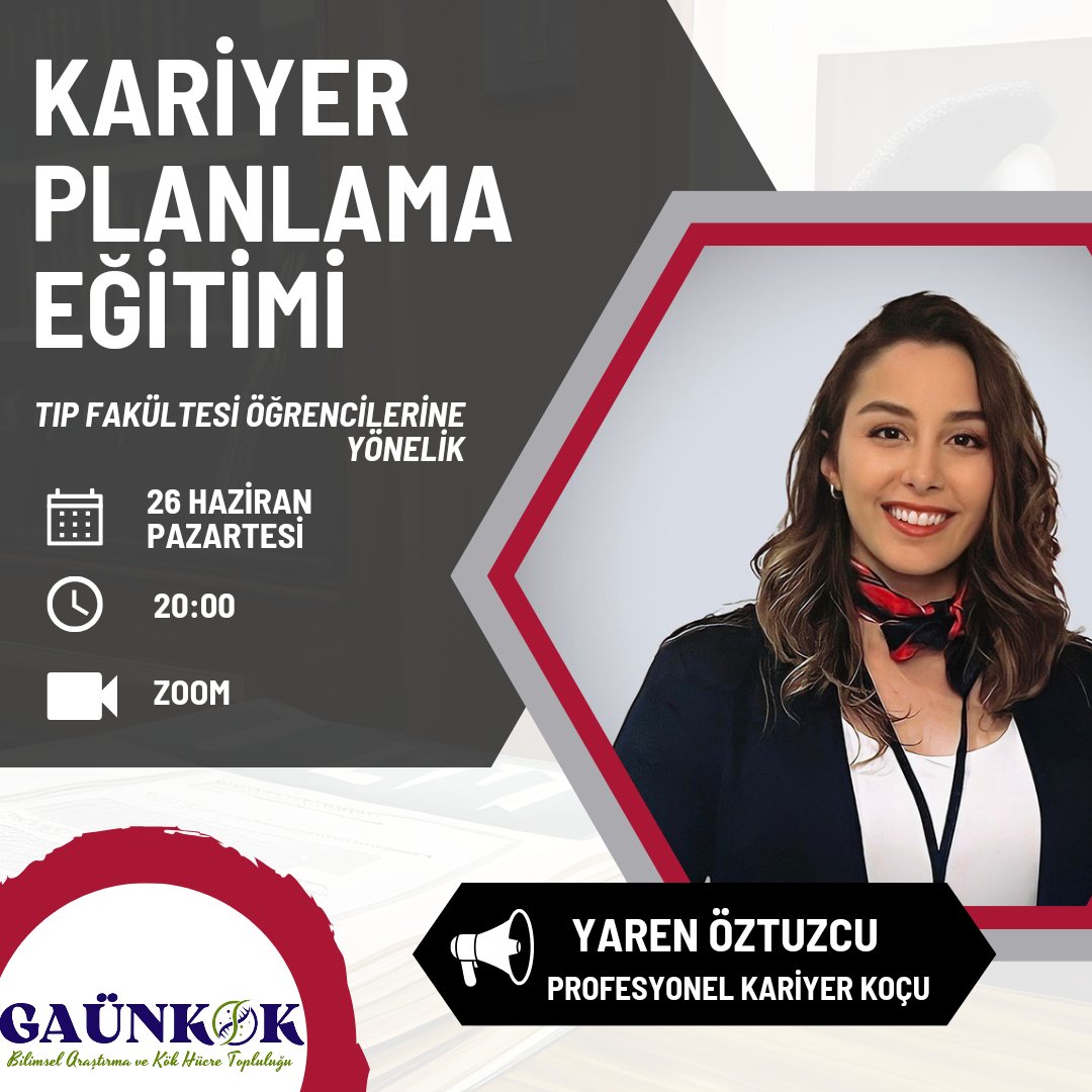 gaunkok's tweet photo. 26 Haziran Pazartesi günü 20.00'da *Profesyonel Kariyer Koçu Yaren Öztuzcu* " Kariyer Planlama Eğitimi" vermek üzere bizlerle olacak.
WhatsApp grubumuza katılmak için aşağıdakilinke tıklayabilirsiniz.
https://t.co/3aAZuY4hdD https://t.co/VcuOxp2o0t