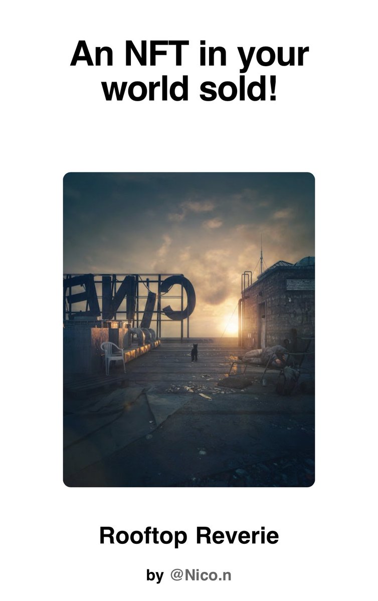 Ge fam 🩵

Congratulations to <a href="/Nico_n_fr/">Nico.n 🔮</a> 👏🏼
We passed 1 eth of total sales, next week there will be a surprise for all 👁️

#Dimensions 🚀