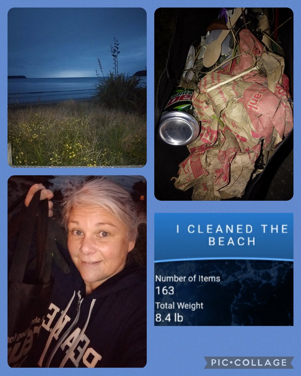Monthly ocean clean up with <a href="/GreenCoastPeak/">Green Coast Peakers</a> completed. A beautiful sunset walk collecting 163 items that won't be making their way to the ocean 🌊🩵
<a href="/MyPeakChallenge/">My Peak Challenge</a> <a href="/NzPeaker/">AotearoaNZPeakers</a> <a href="/OurOcean/">Ocean Conservancy</a> <a href="/naturepeakers/">Nature Peakers</a> <a href="/SamHeughan/">Sam Heughan</a> <a href="/AOKPeakers/">Acts of Kindness Peakers</a> <a href="/RoadtripPeakers/">RoadtripPeakers</a> <a href="/MountainPeakers/">Mountain Peakers</a>
